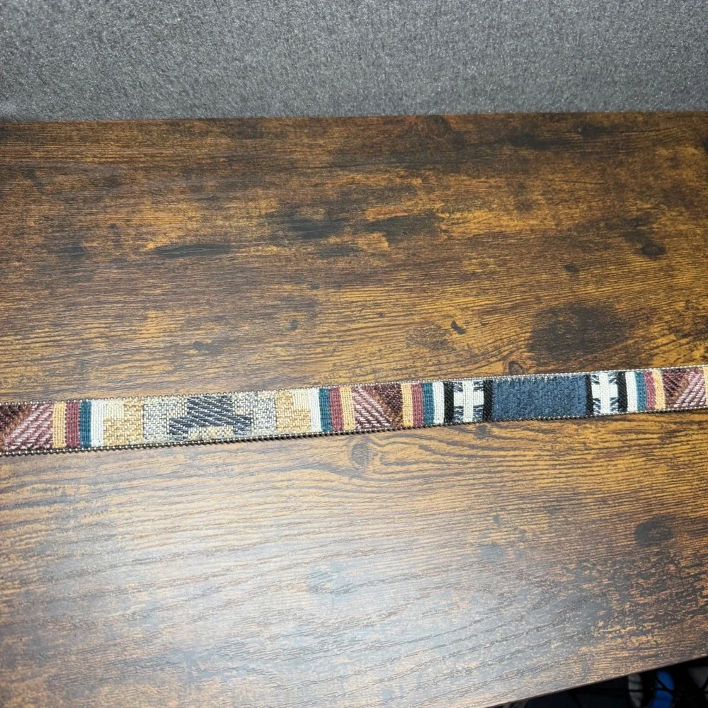 Elite Fresno California Southwestern Woven Patchwork Belt Size Large Western